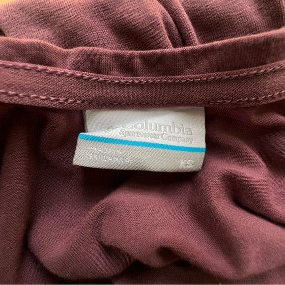 COLUMBIA | NWOT SLEEVELESS DRAWSTRING WAIST DRESS OUTDOOR TRAVEL MAUVE | XS - Picture 10 of 10